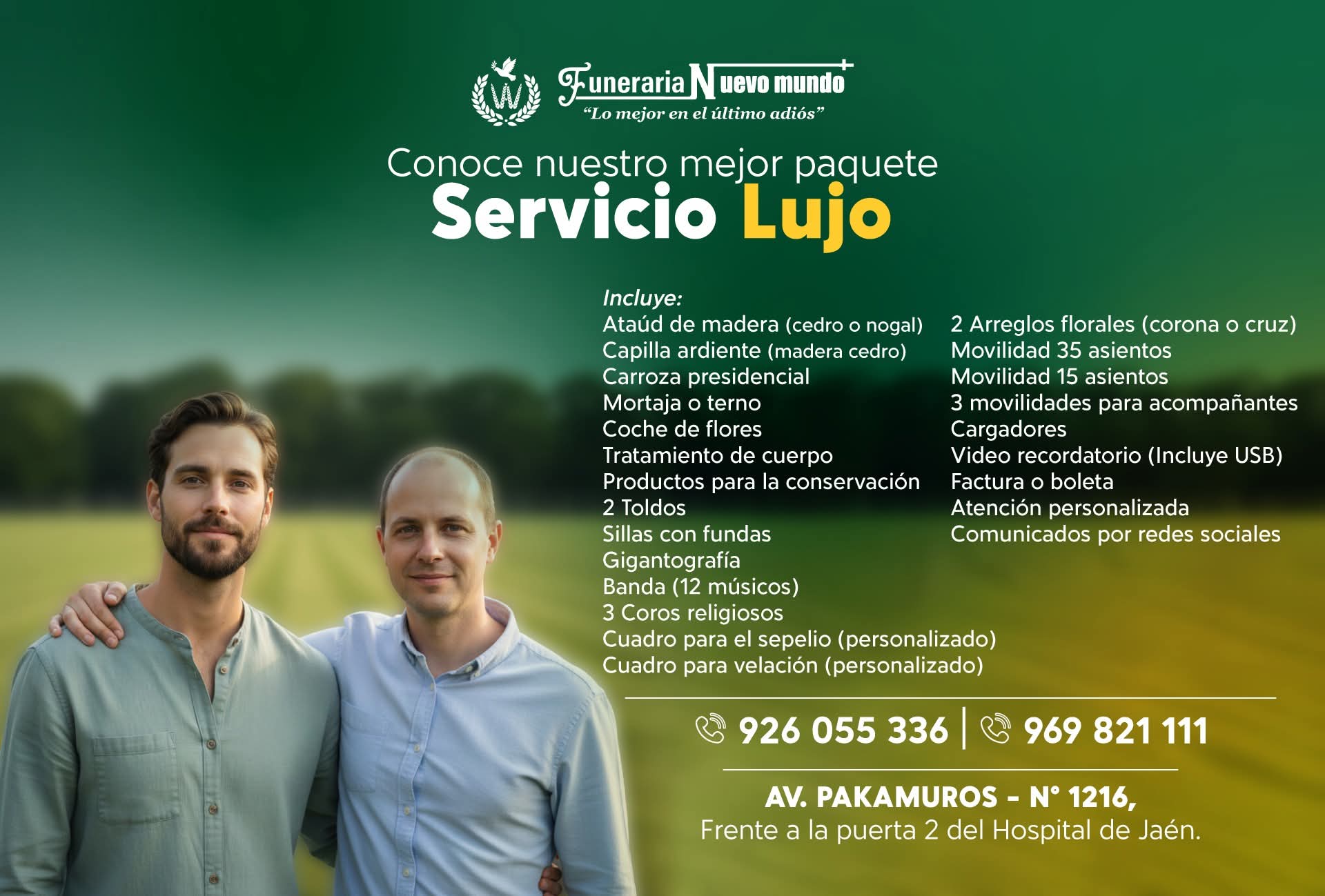 Paquete Servicio Lujo